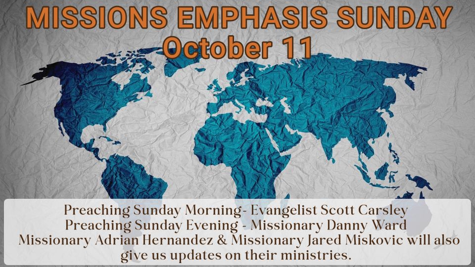 Missions emphasis sunday