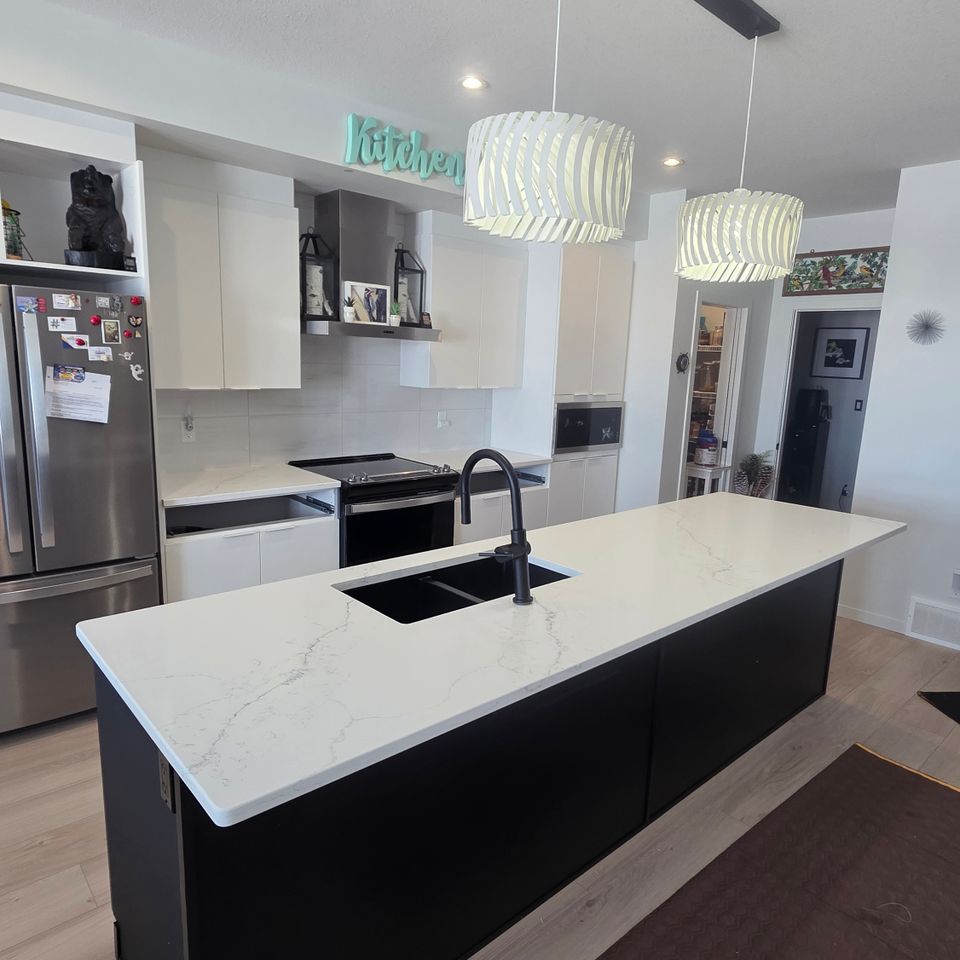 Beautiful kitchen stone countertop