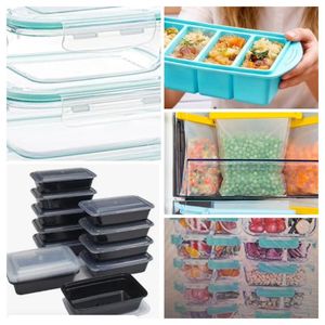 Glass container food prep
