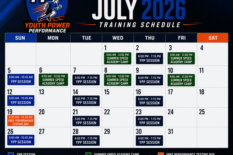 July training schedule
