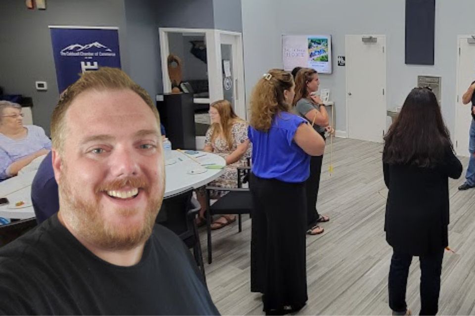 Andrew Walker participating in a PlayWorks experience