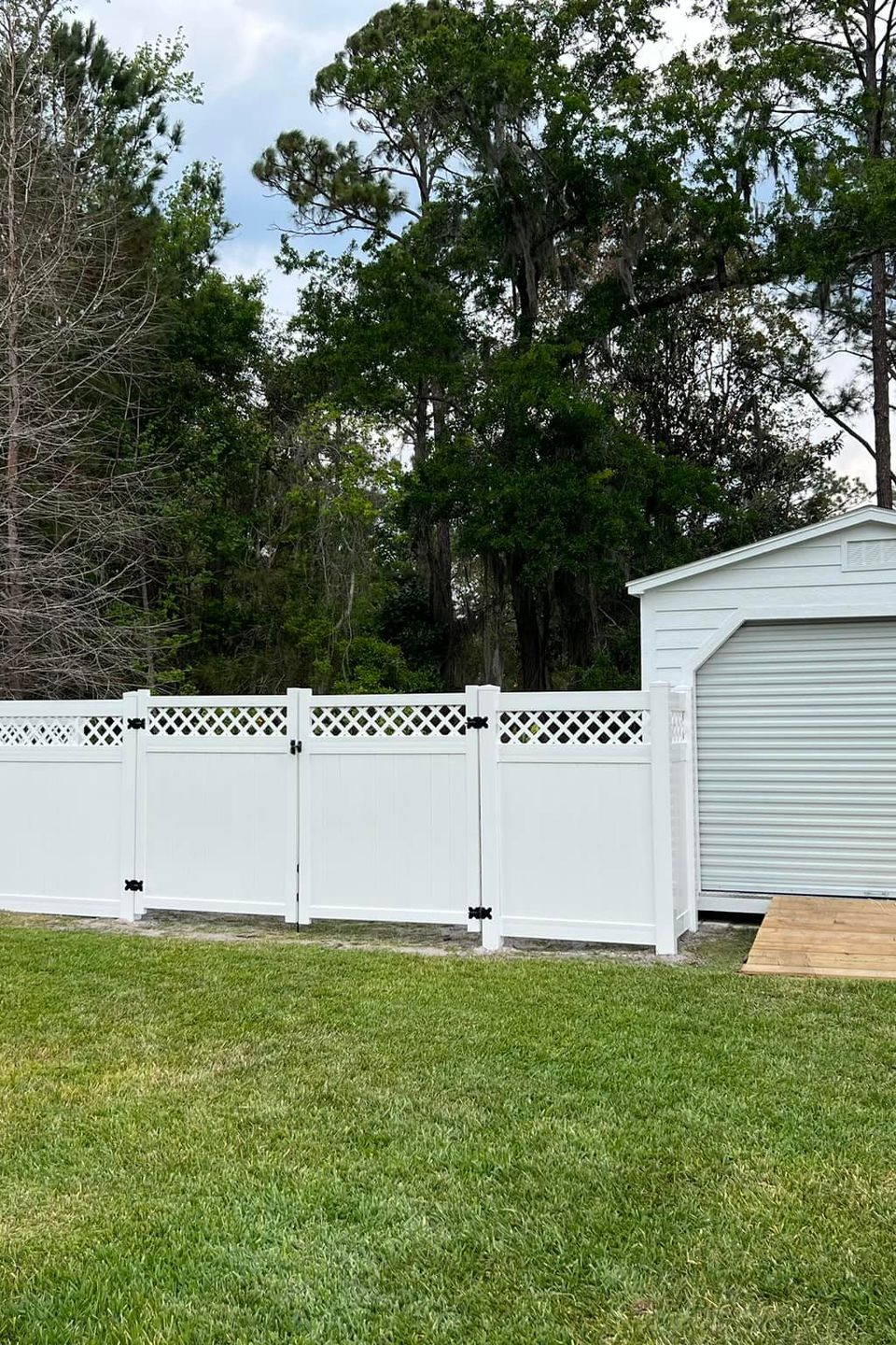 Fence nation white lattice