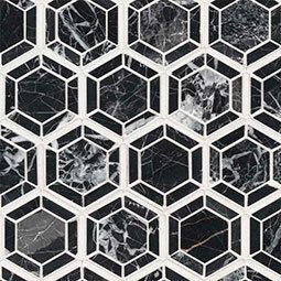 Hexagono nero polished