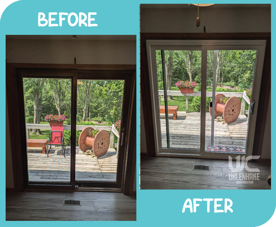 Sliding Glass Door Replacement | Uhlenhake Construction | Moravia IA