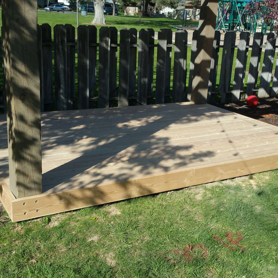 Adding a deck by Keeley Builders in Boise Idaho