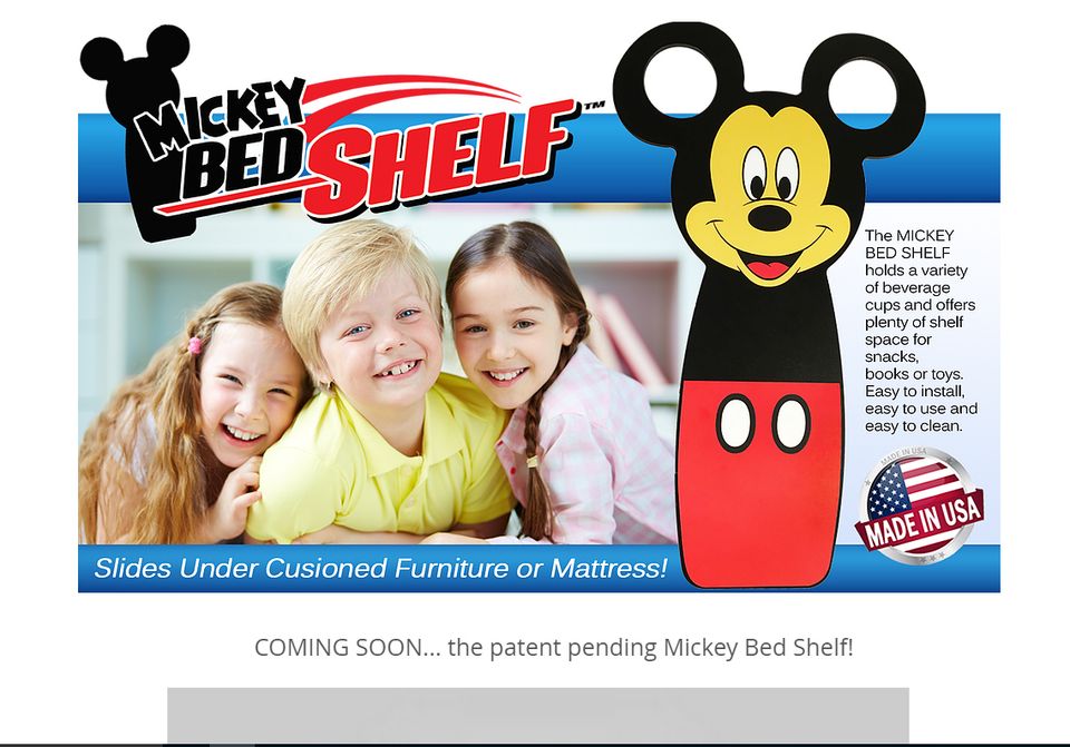 Mickey bed shelf website