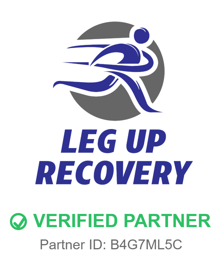 Legup recovery verified partner badge b4g7ml5c