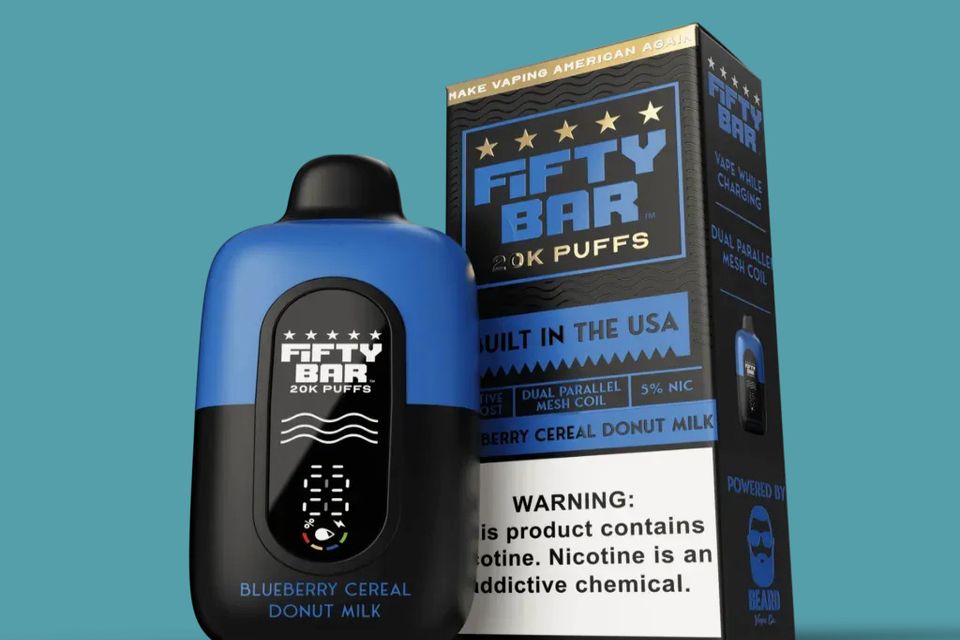 Fifty Bar Blueberry Donut Milk Disposable Vape