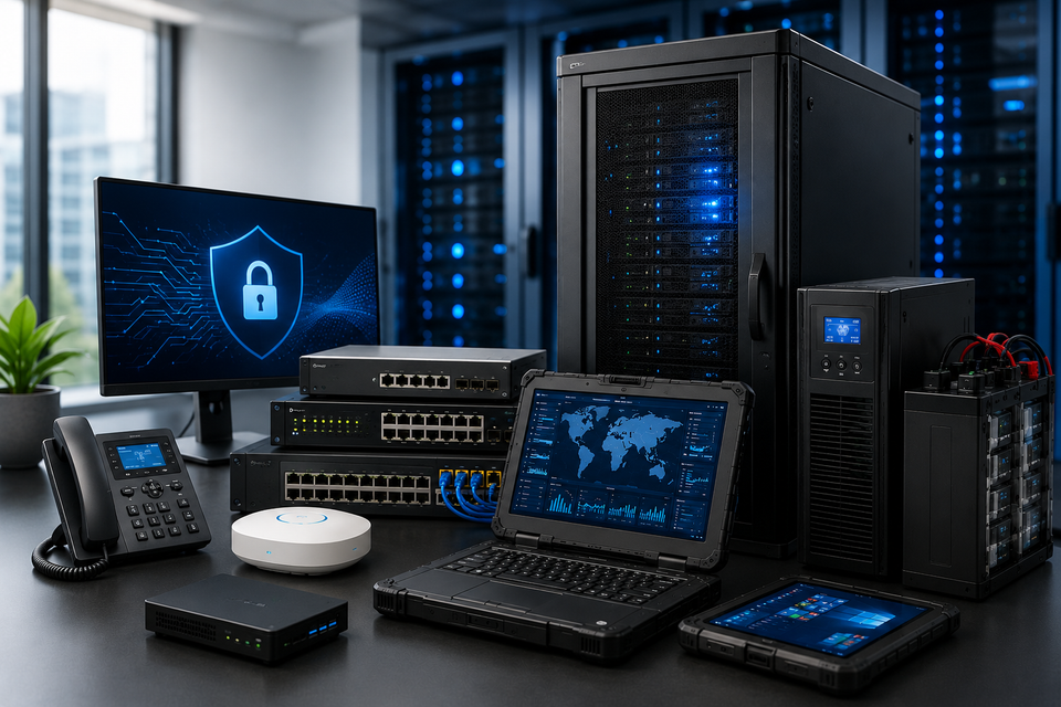 Cybersecurity hardware, secure networking equipment, data center infrastructure, rugged computing, and backup power solutions for government and commercial organizations.