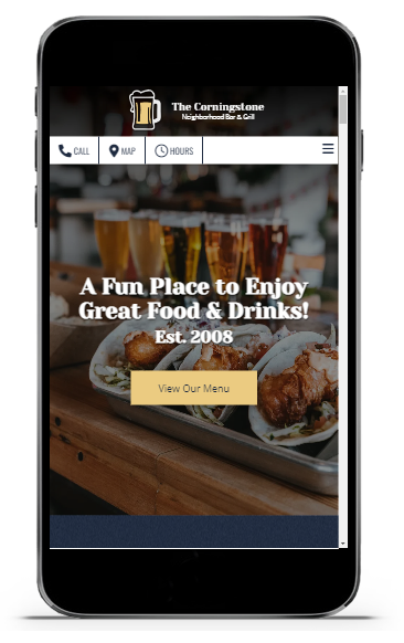 Restaurant mobile website development