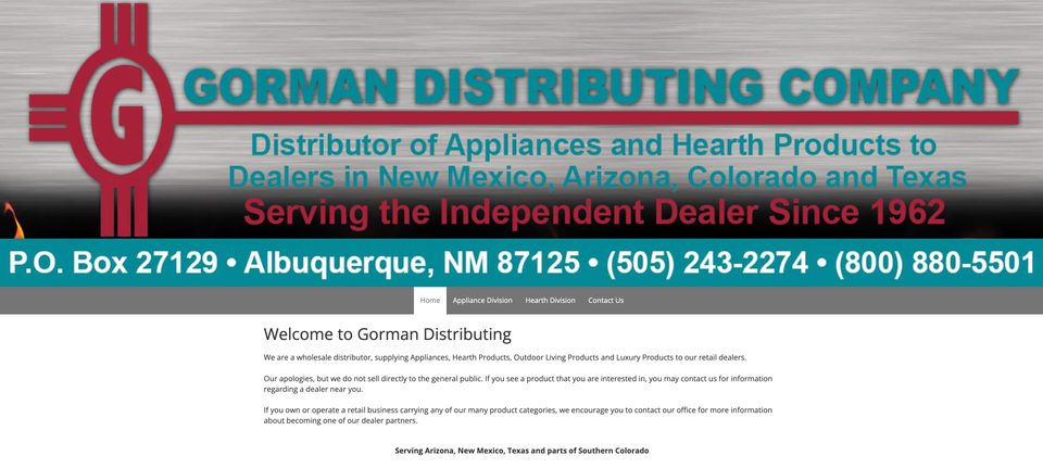 Gormandistributing website