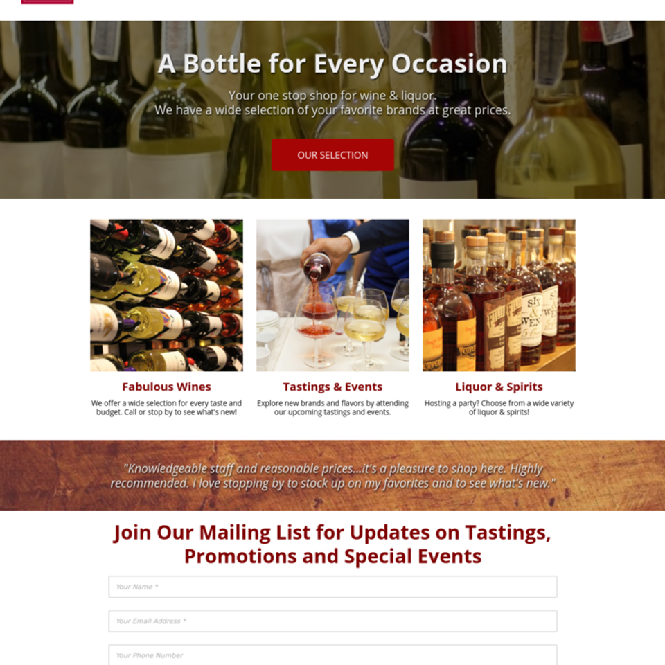 Wine and spirits