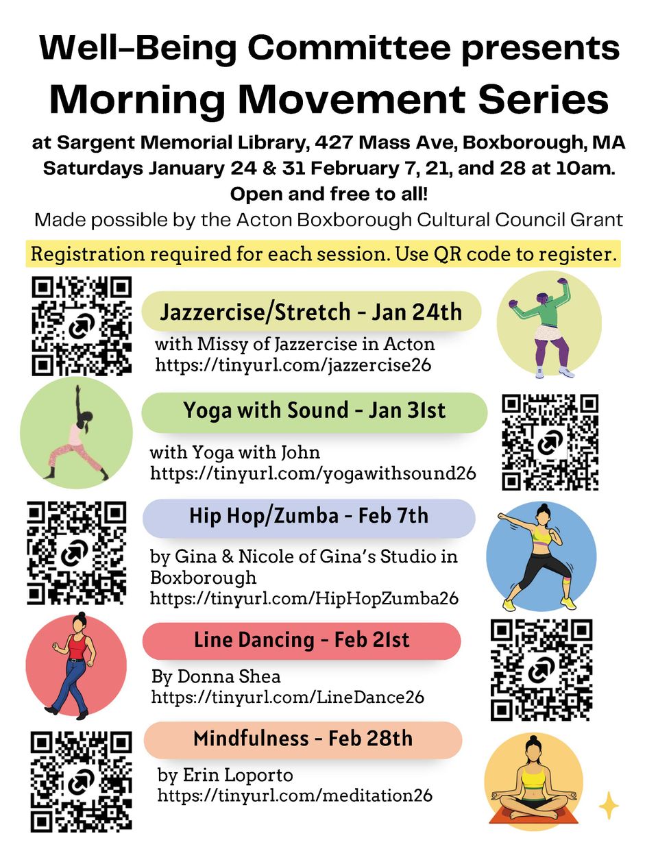 Library morning movement series