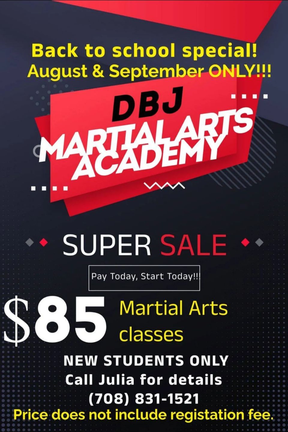 Back to school special deal ad. Image